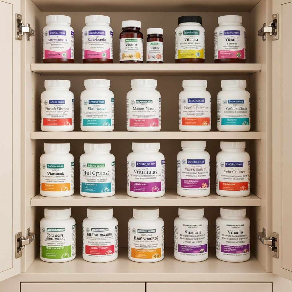 Proper storage of supplements